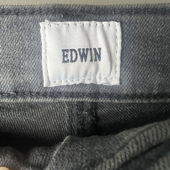 NWT Edwin Denim Elin Crop Straight Leg Jeans Size 33 - Picture 7 of 10